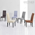 Colorful french Style model elegant upholstery fabrics dining chairs